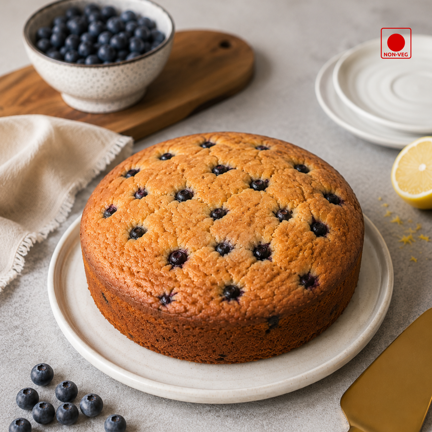 Lemon and Blueberry Tea Cake