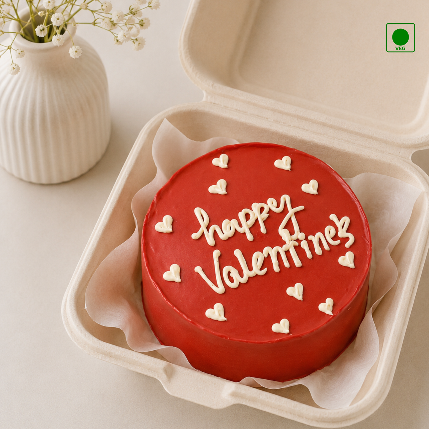Happy Valentine's Bento Cake