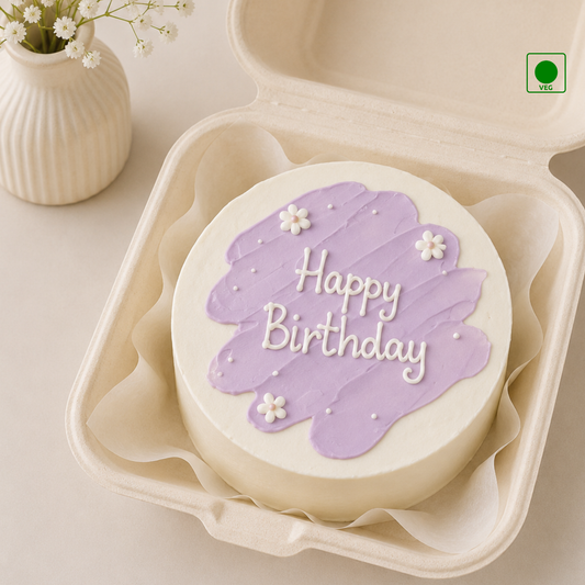 Lavender Birthday Bento Cake