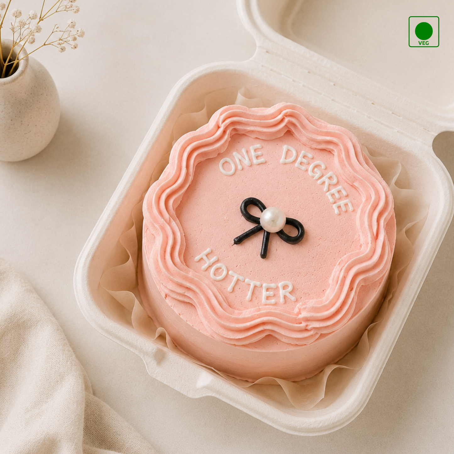 One Degree Hotter Bento Cake