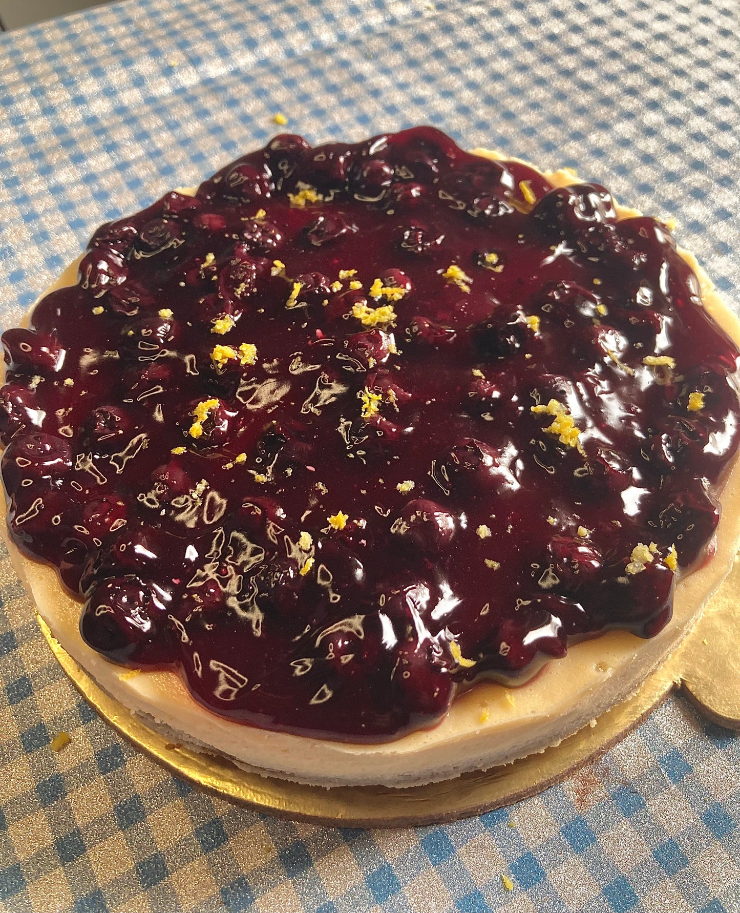 Lemon and Blueberry Cheesecake