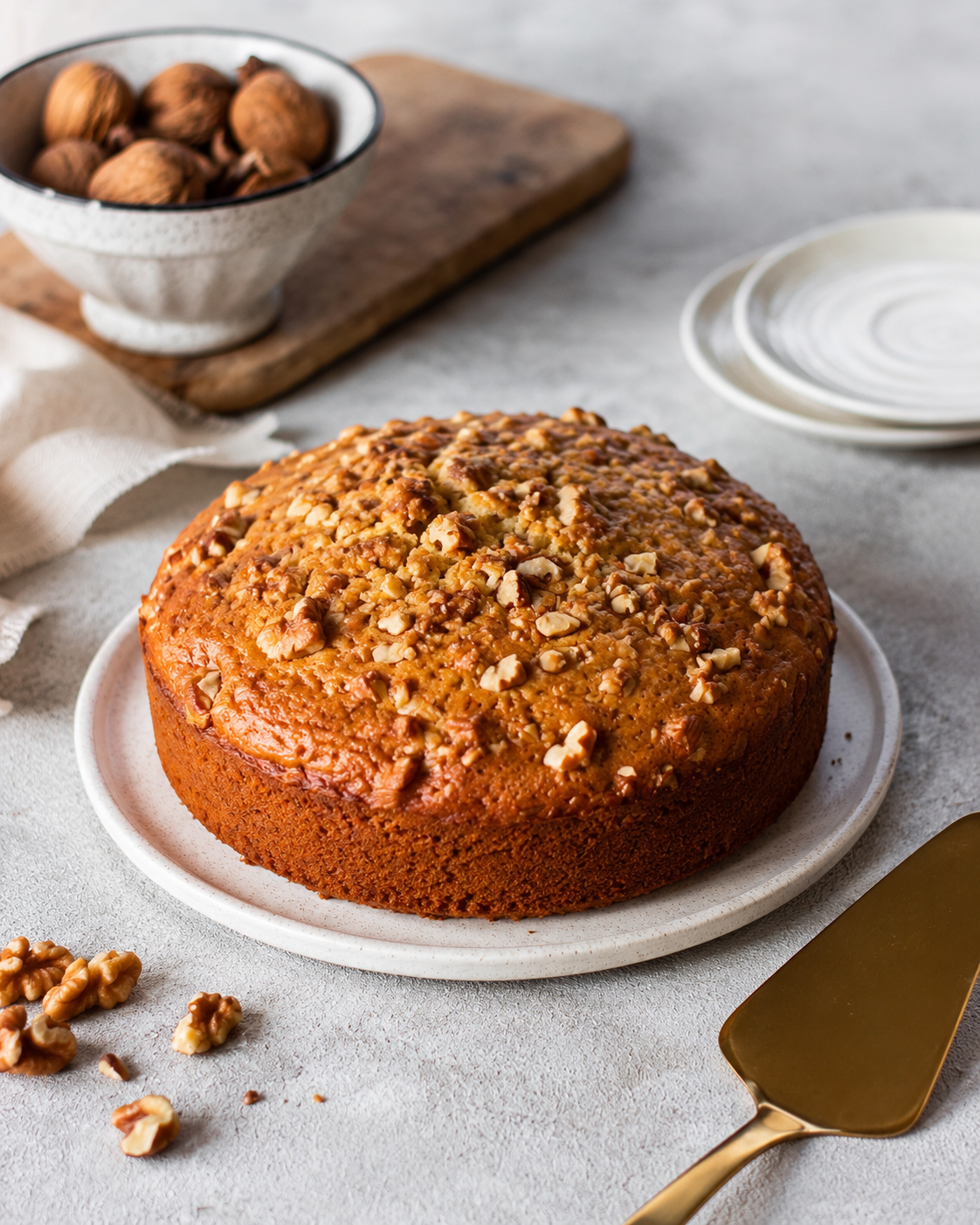 Vanilla Walnut Tea Cake