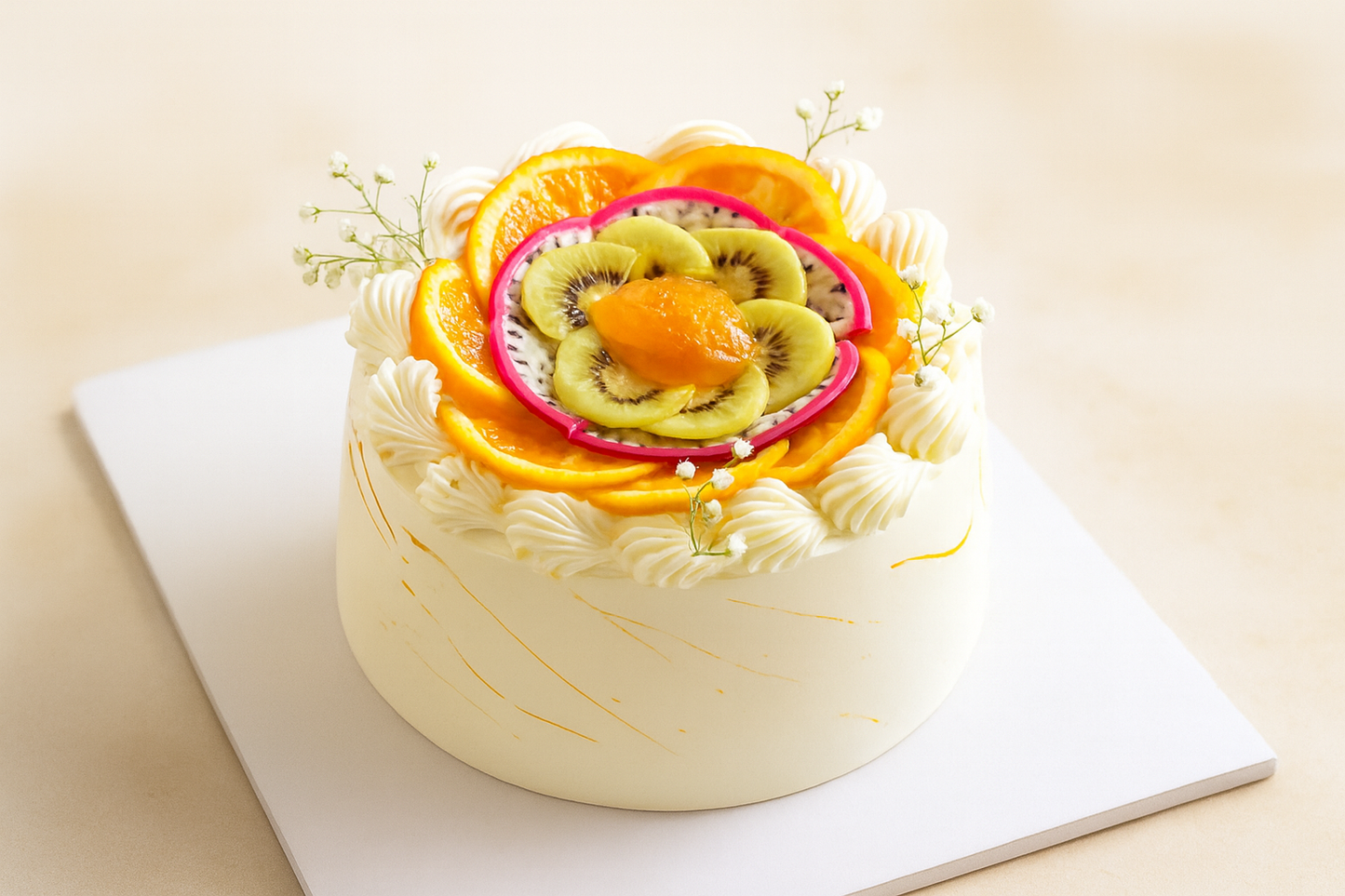 Fresh Fruit Cake – Fruity Zesty Punch