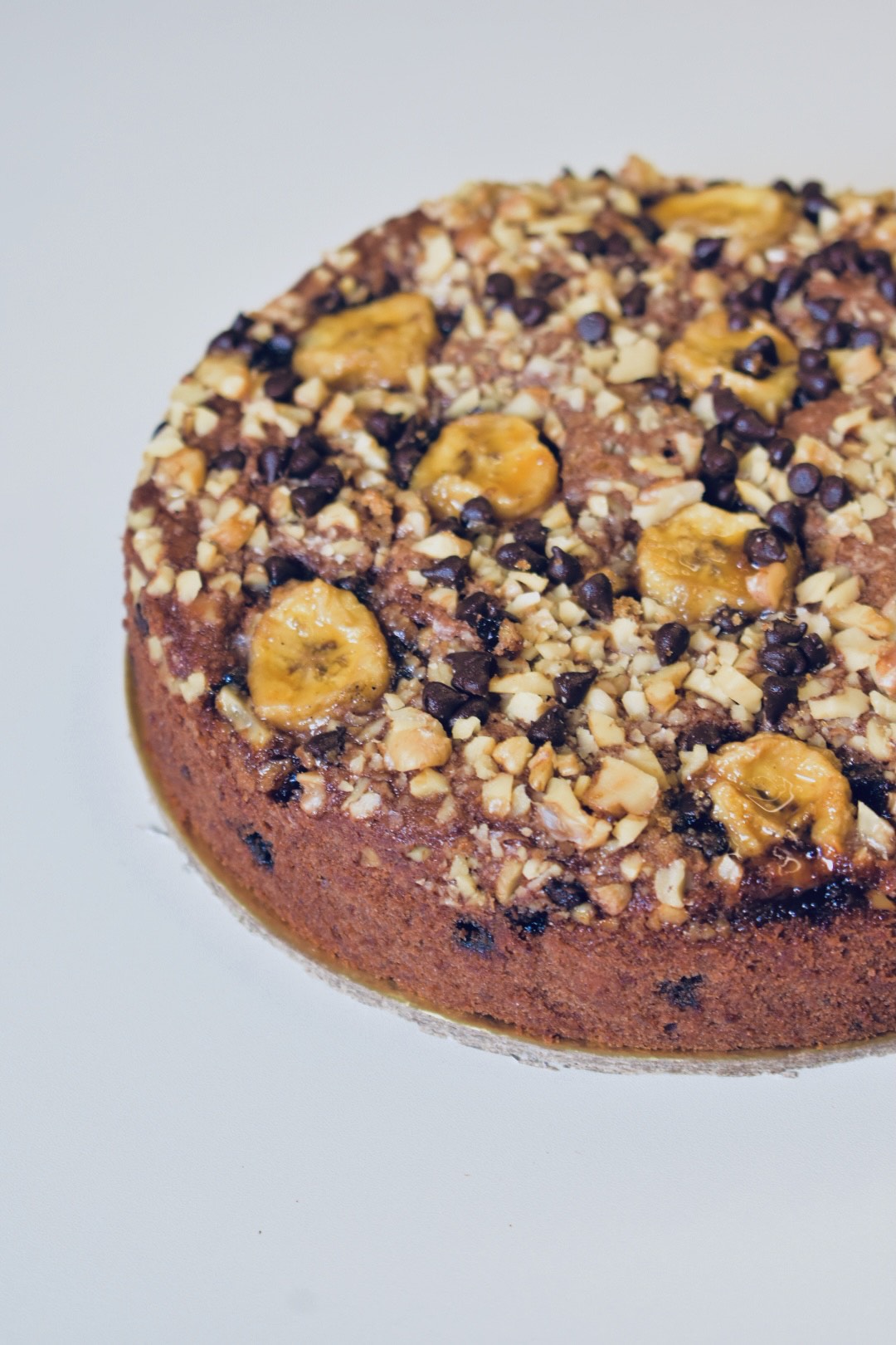 Chocolate Banana Walnut Cake