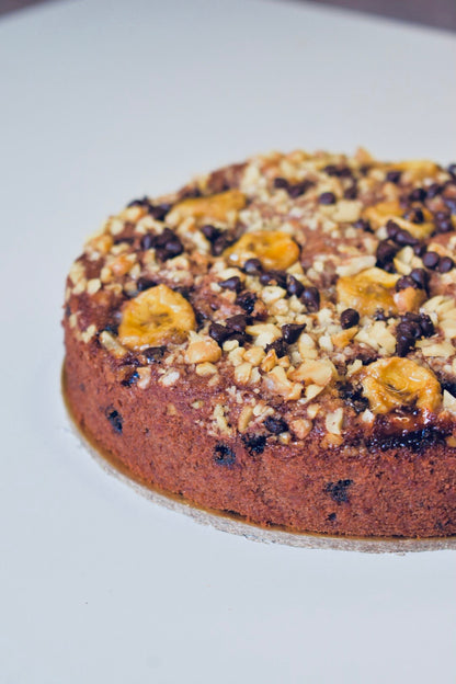 Chocolate Banana Walnut Cake