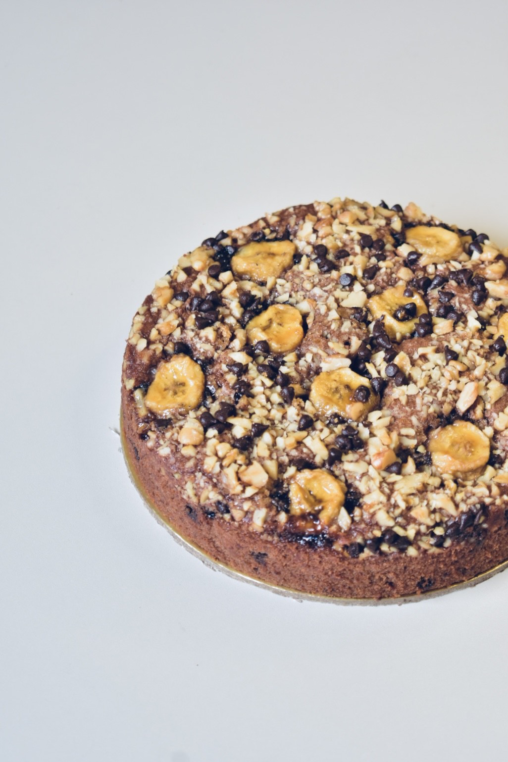 Chocolate Banana Walnut Cake