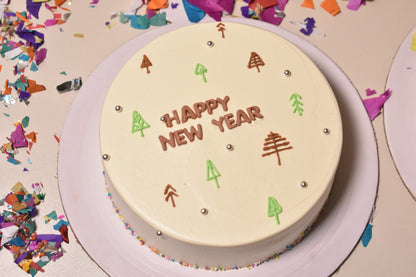 Happy New Year - Theme Cake