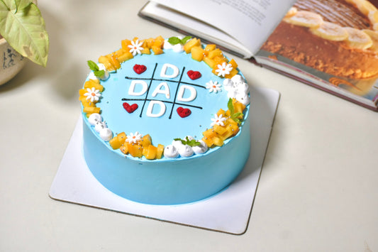 "DAD-TIC-TAC-TOE" Theme Cake