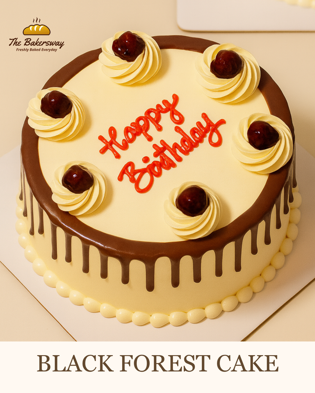 Black Forest Cake - Classic Chocolate & Cherry Delight