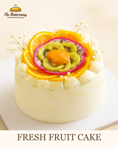 Fresh Fruit Cake – Fruity Zesty Punch