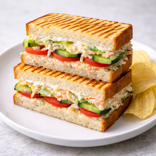 Grilled Veg Coleslaw Sandwich