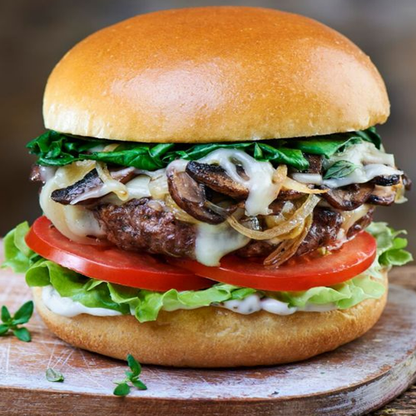 Mushroom & Cheese Burger